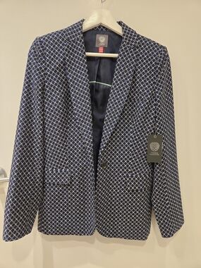 Vince Camuto Navy Blzer Wm S 4